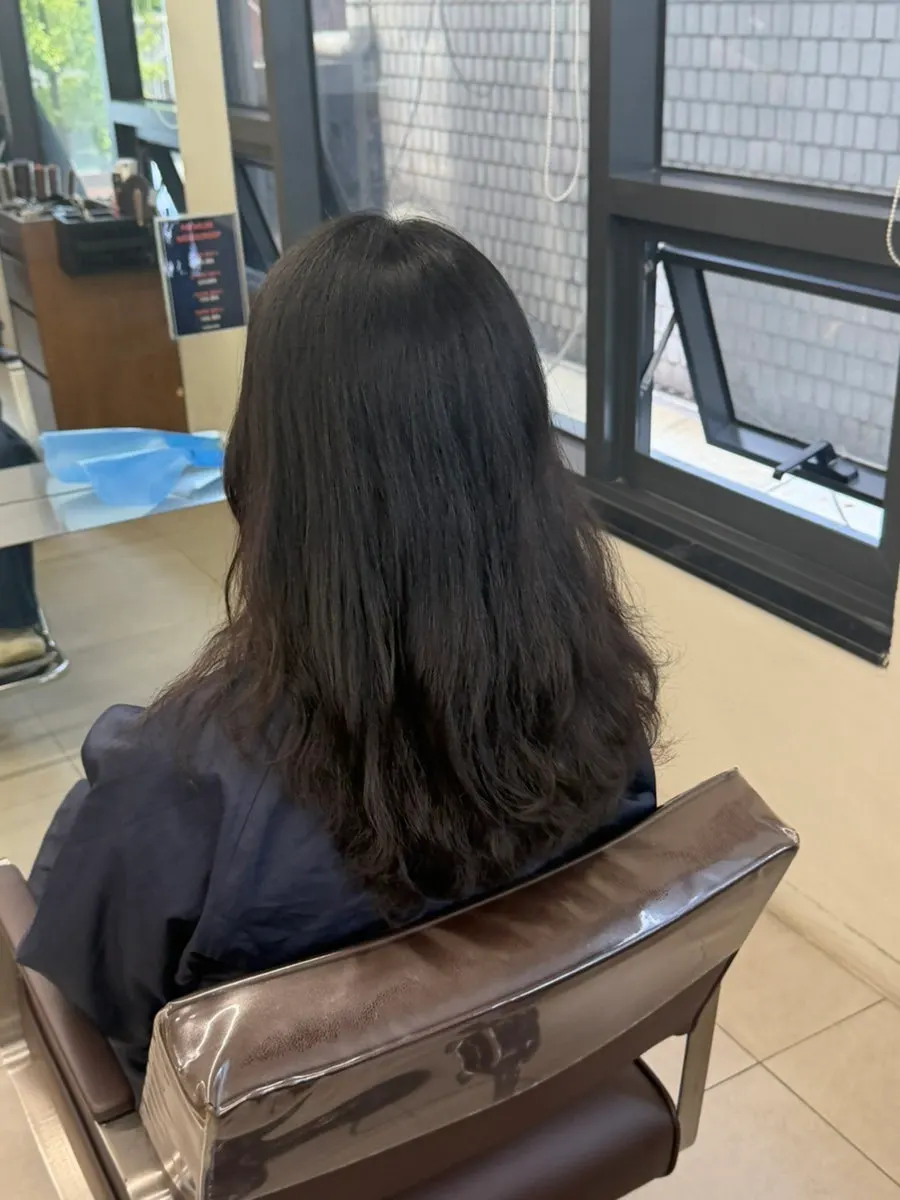 Magic setting perm before-and-after comparison