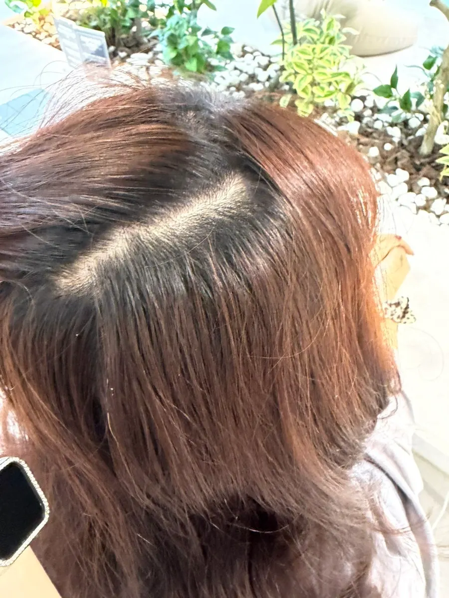 Color difference between existing dye and regrown roots
