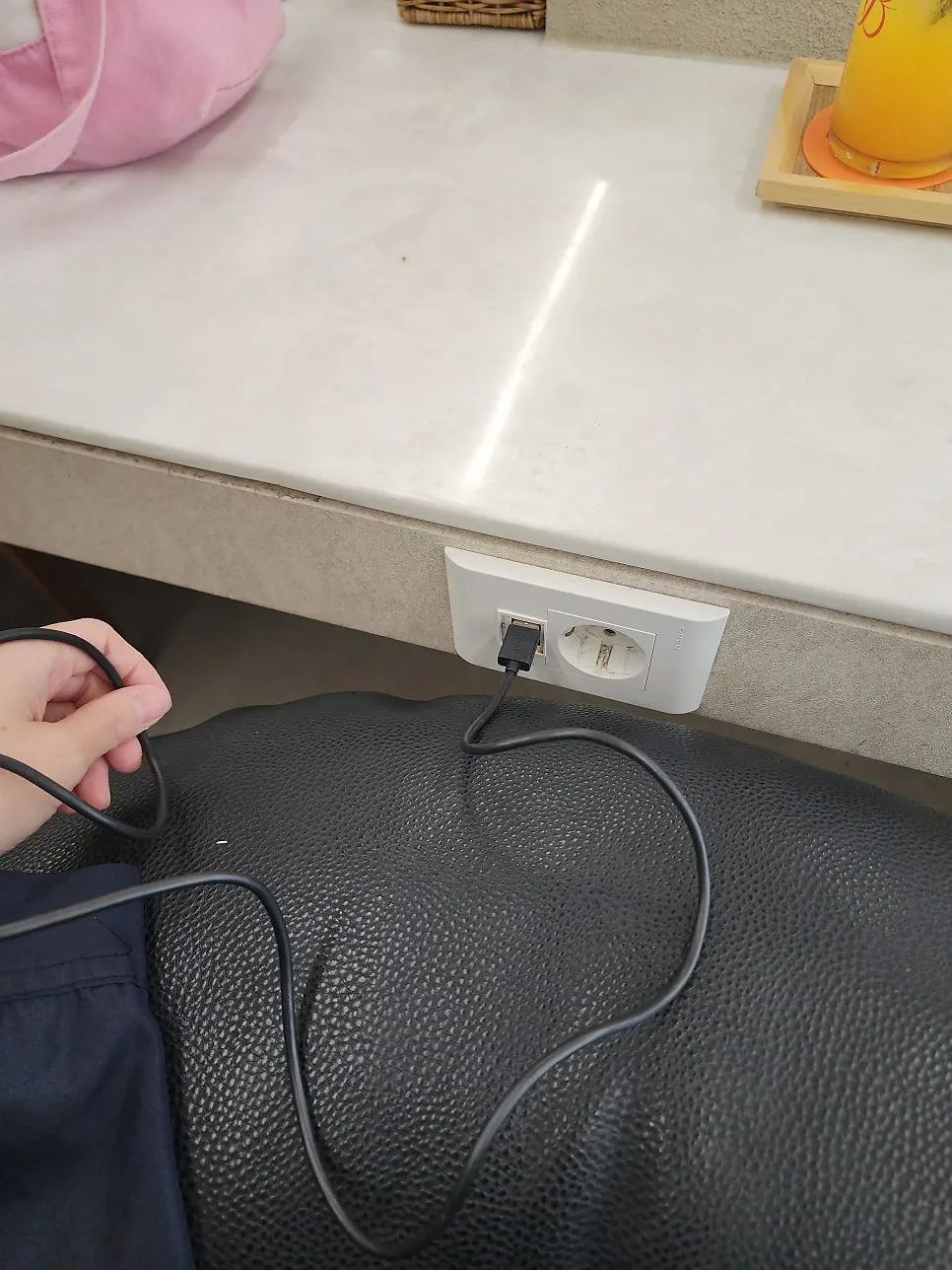 애견동반 가능한 미용실 방문 장면