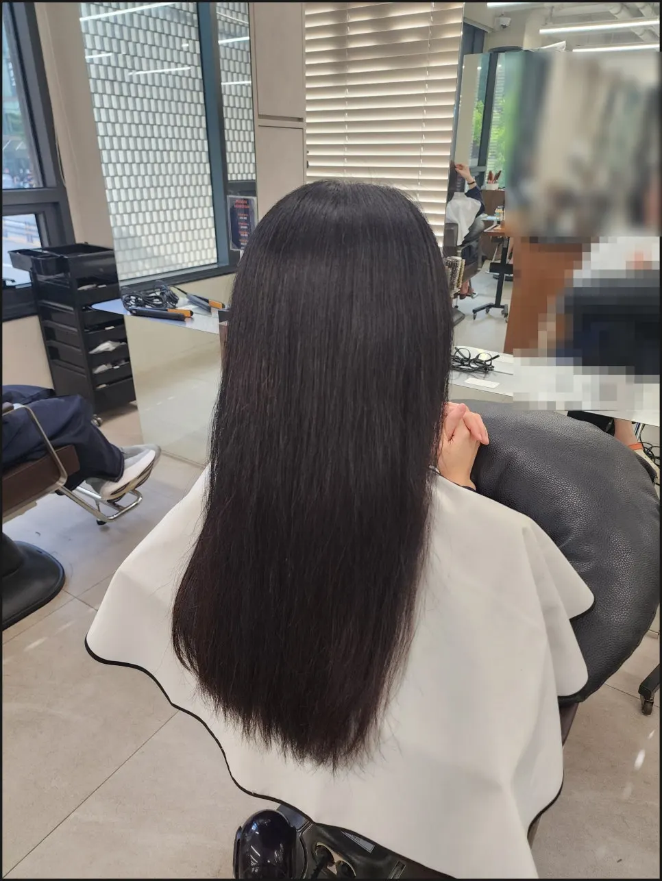 샴푸와 두피 마사지 관리 과정