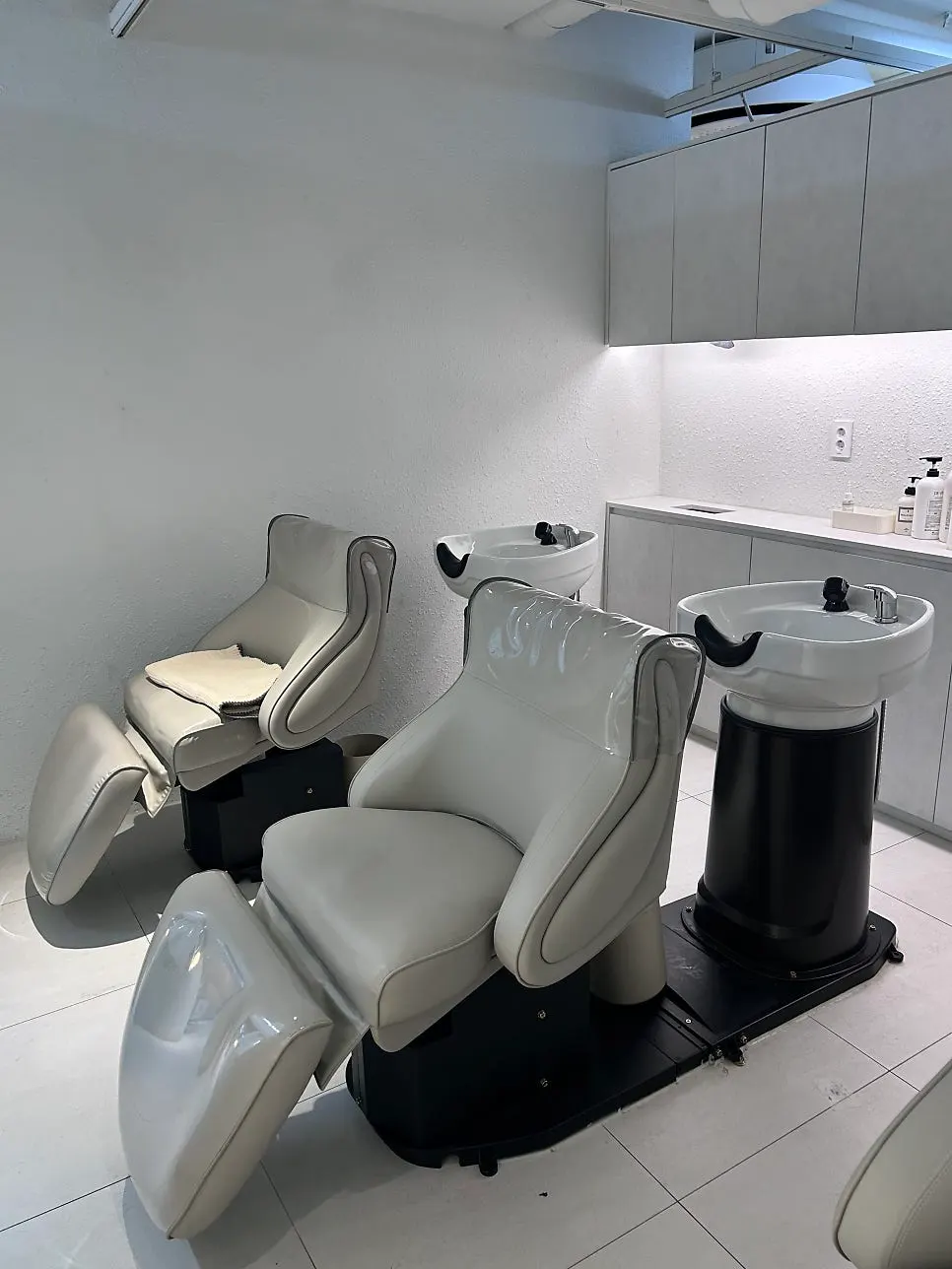 Privately separated salon spaces
