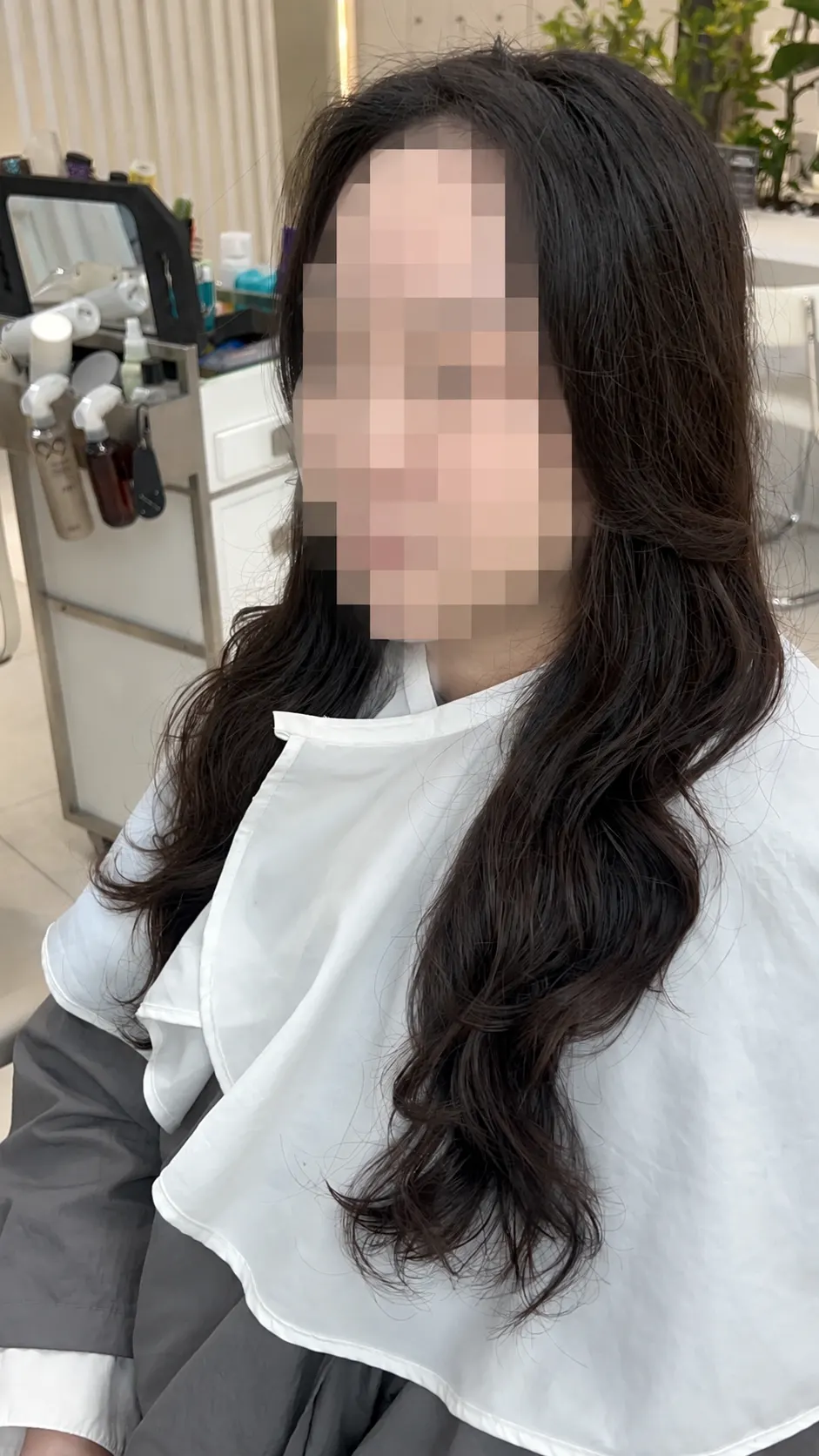 S-curl perm result that does not look puffy