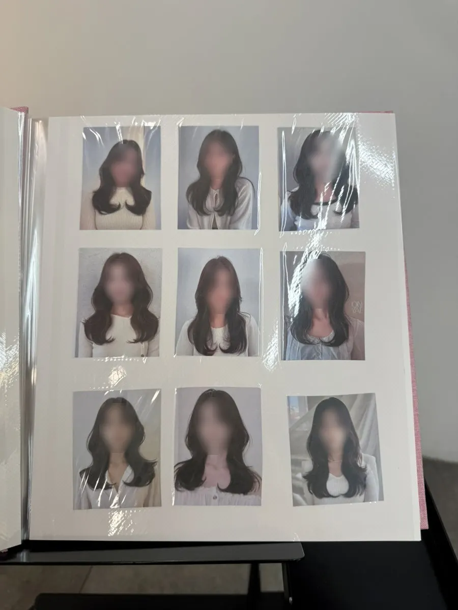 원하는 컬 느낌을 상담하는 모습