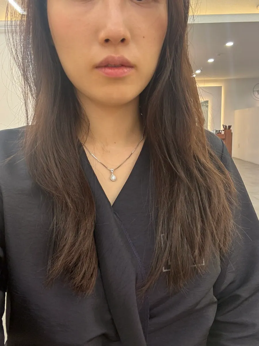 펌 완성 후 자연스러운 웨이브 애프터