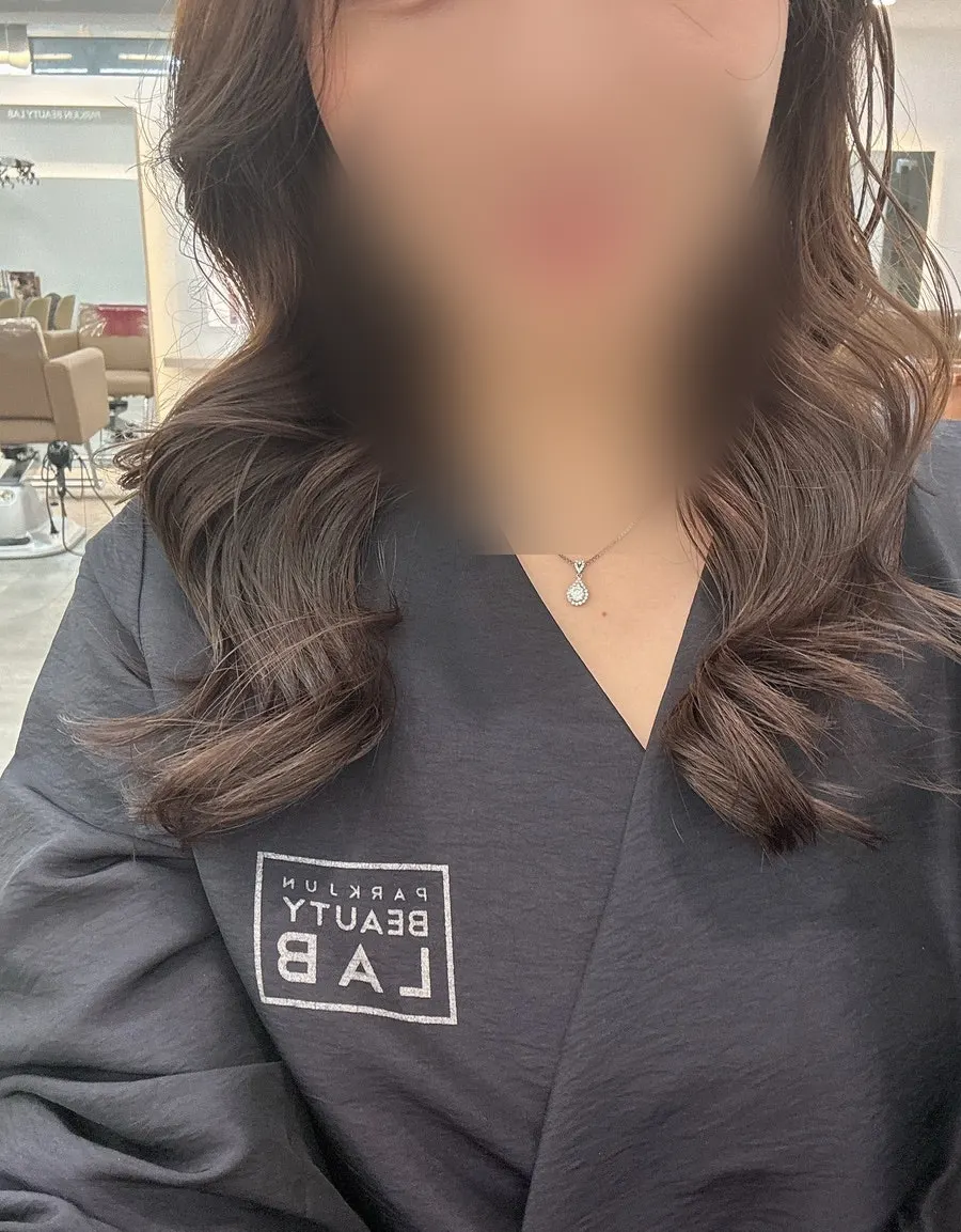 볼륨과 실루엣이 살아난 펌 애프터