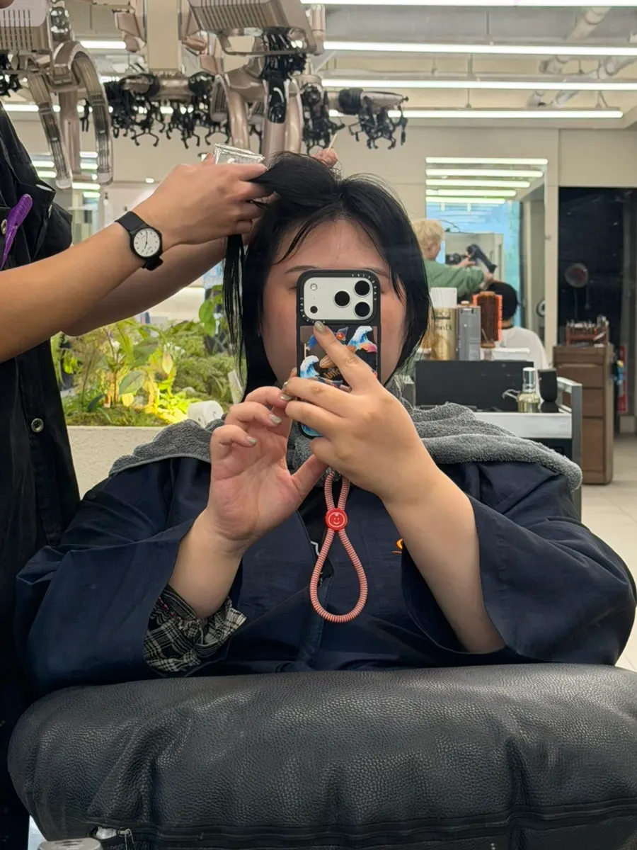 두피 붉은 부위 상담 모습