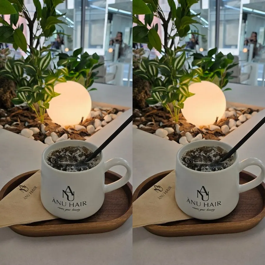 等候期间店家送上的一杯咖啡