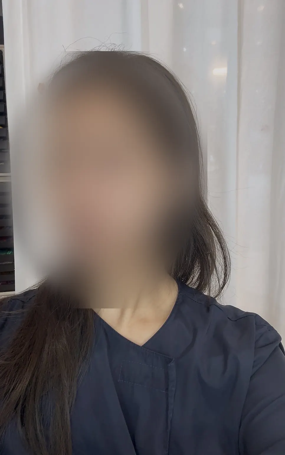 청담샵 신용산점 웨딩 헤어메이크업 진행 장면