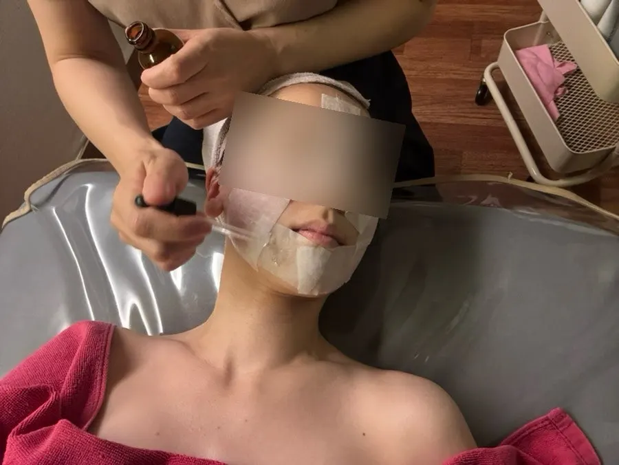 압출 전 피지를 불리는 과정