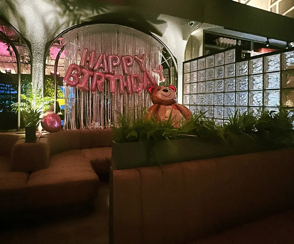 People the Terrace space with a birthday package available