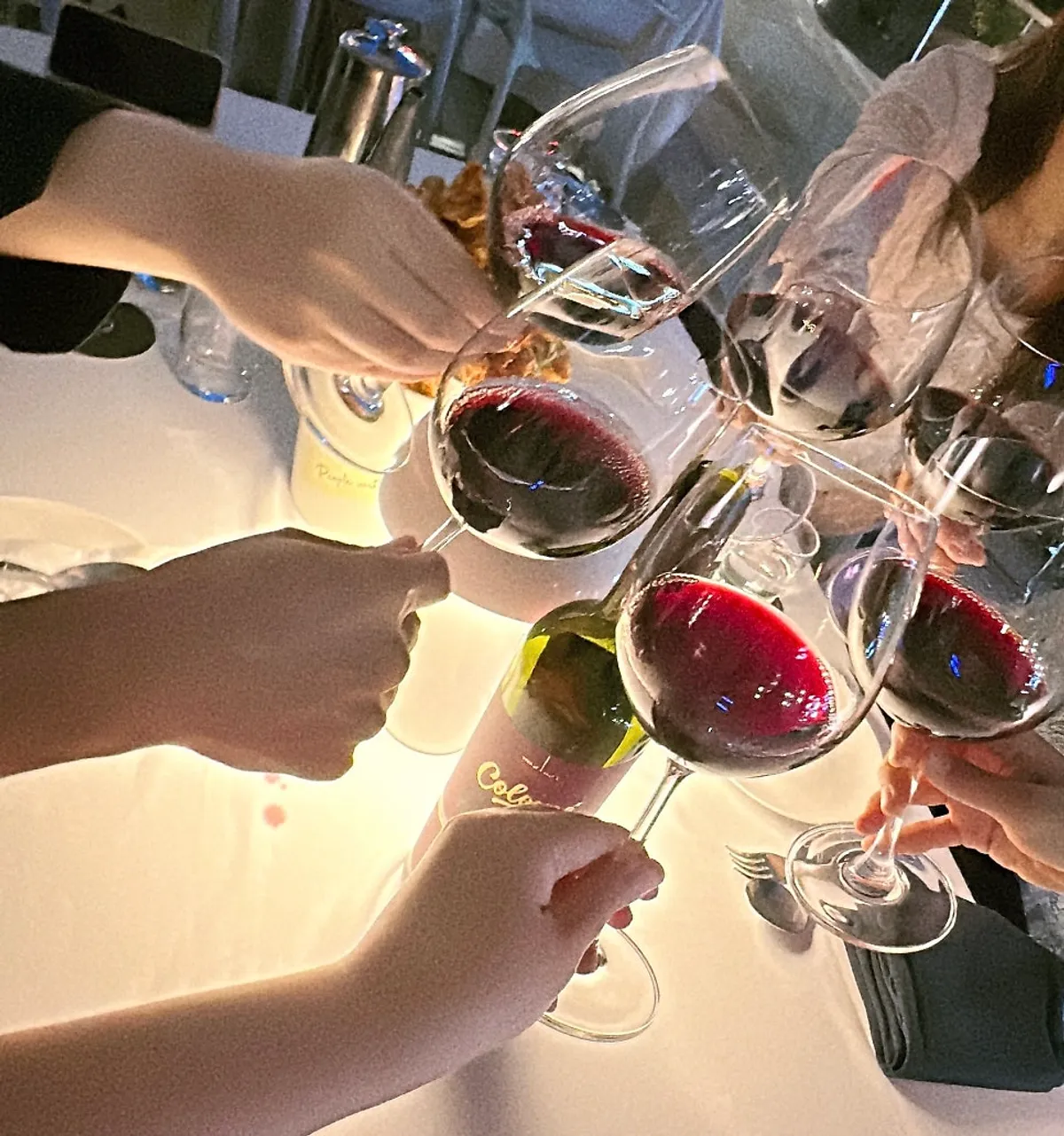 Malbec wine atmosphere on a Cheongdam terrace