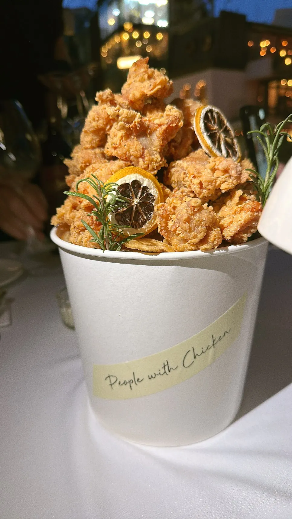 Crispy fried chicken menu