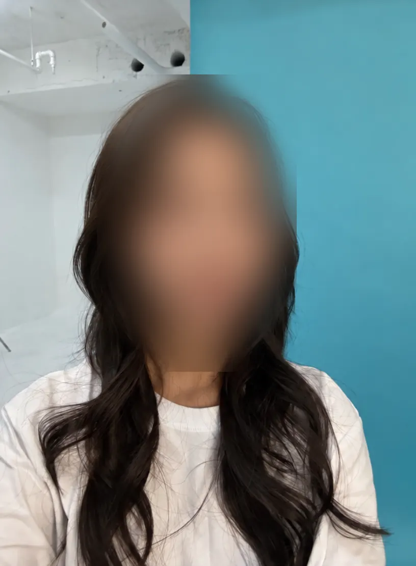Matte brown level 6 hair done the day before the wedding shoot