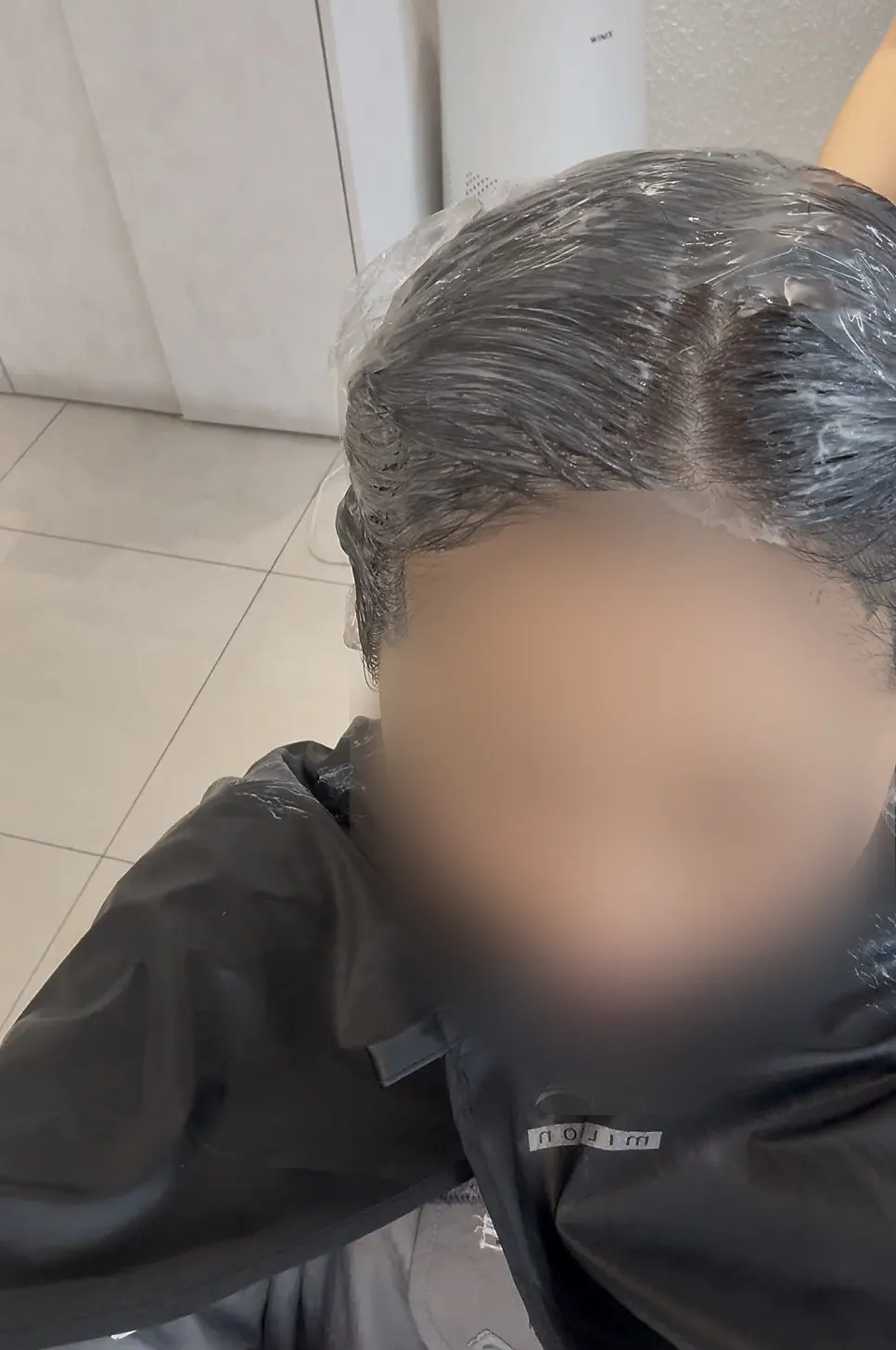 Hair color checked during the consultation