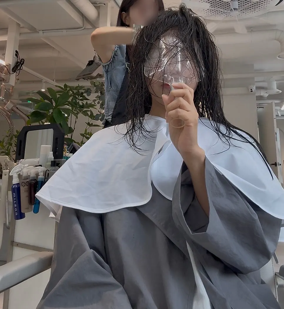 Finished matte brown hair the day before the wedding shoot
