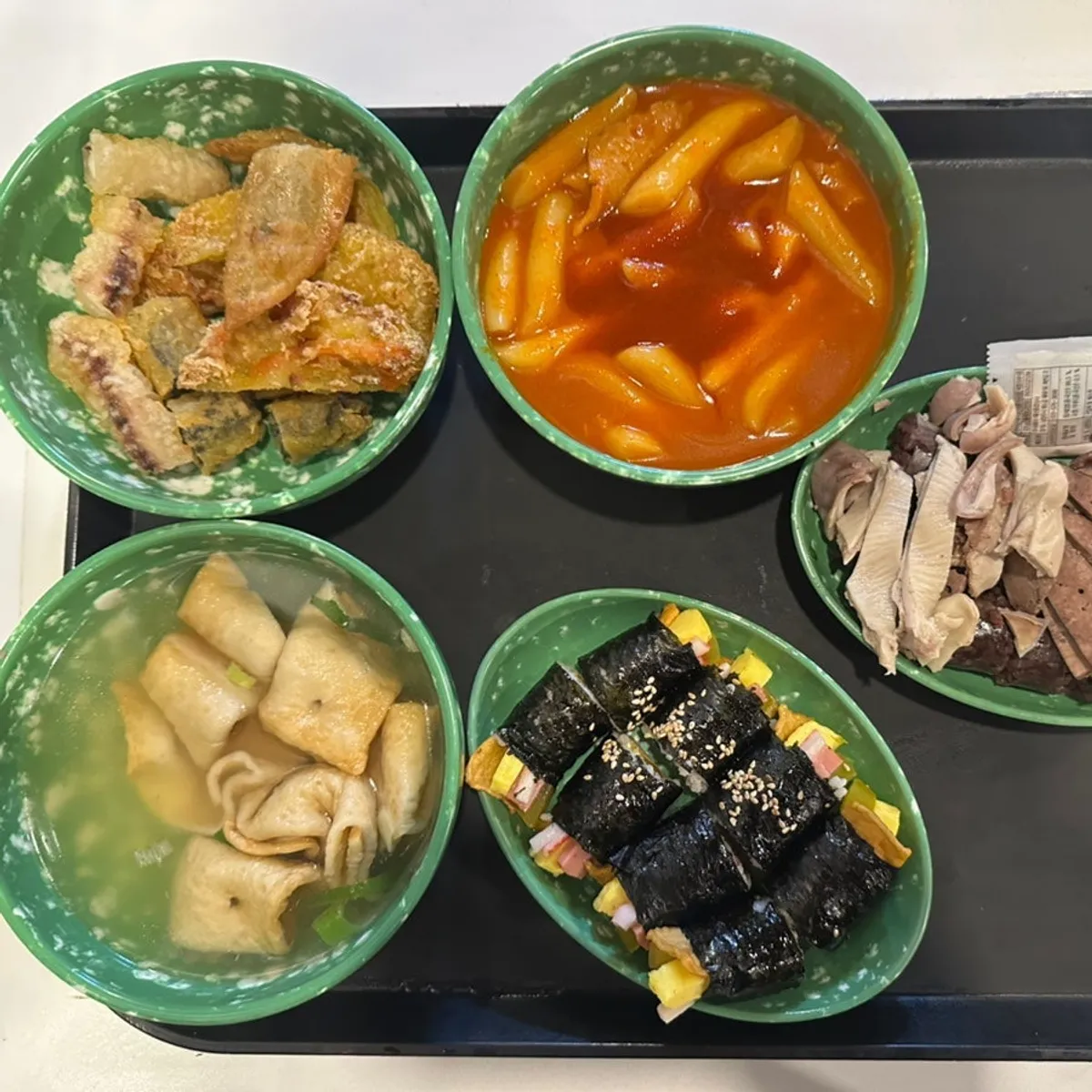 Hyeonseoni Combo with tteokbokki, sundae, and fritters
