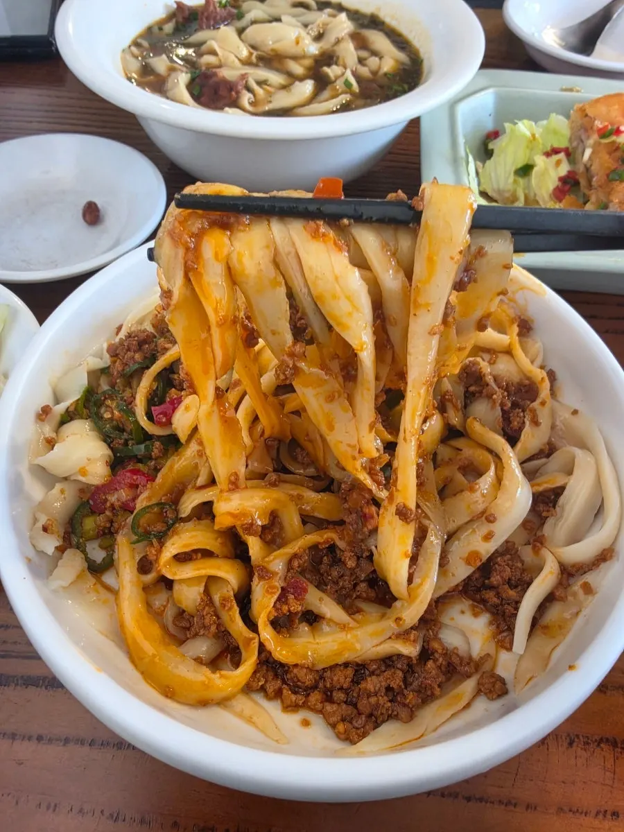 Plate of mixed knife-cut noodles yubaldomyeon