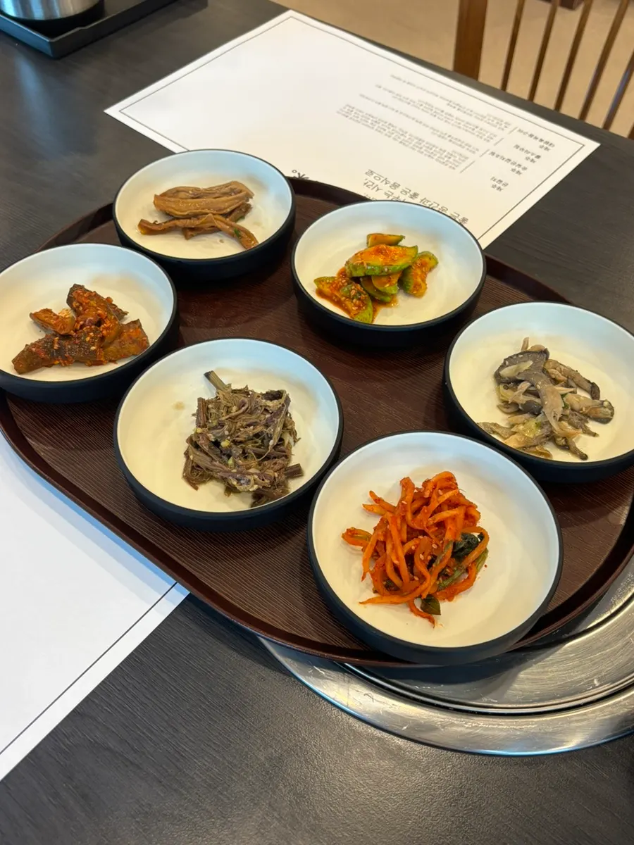 Jeju Badang's grilled fish and lunch special menu board
