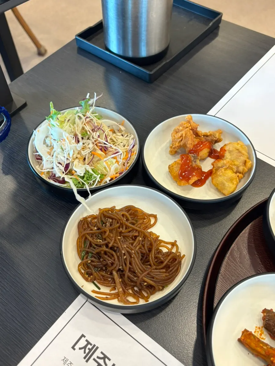 Sweets laid out at the self-serve bar