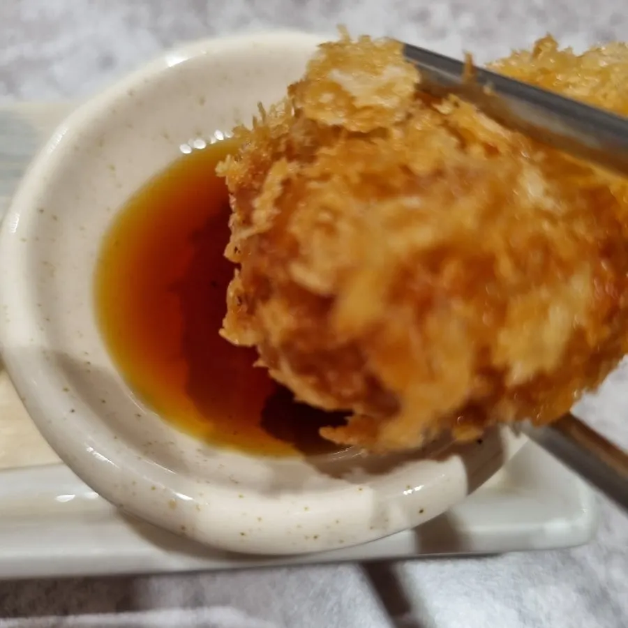 Crispy fried scallop tempura