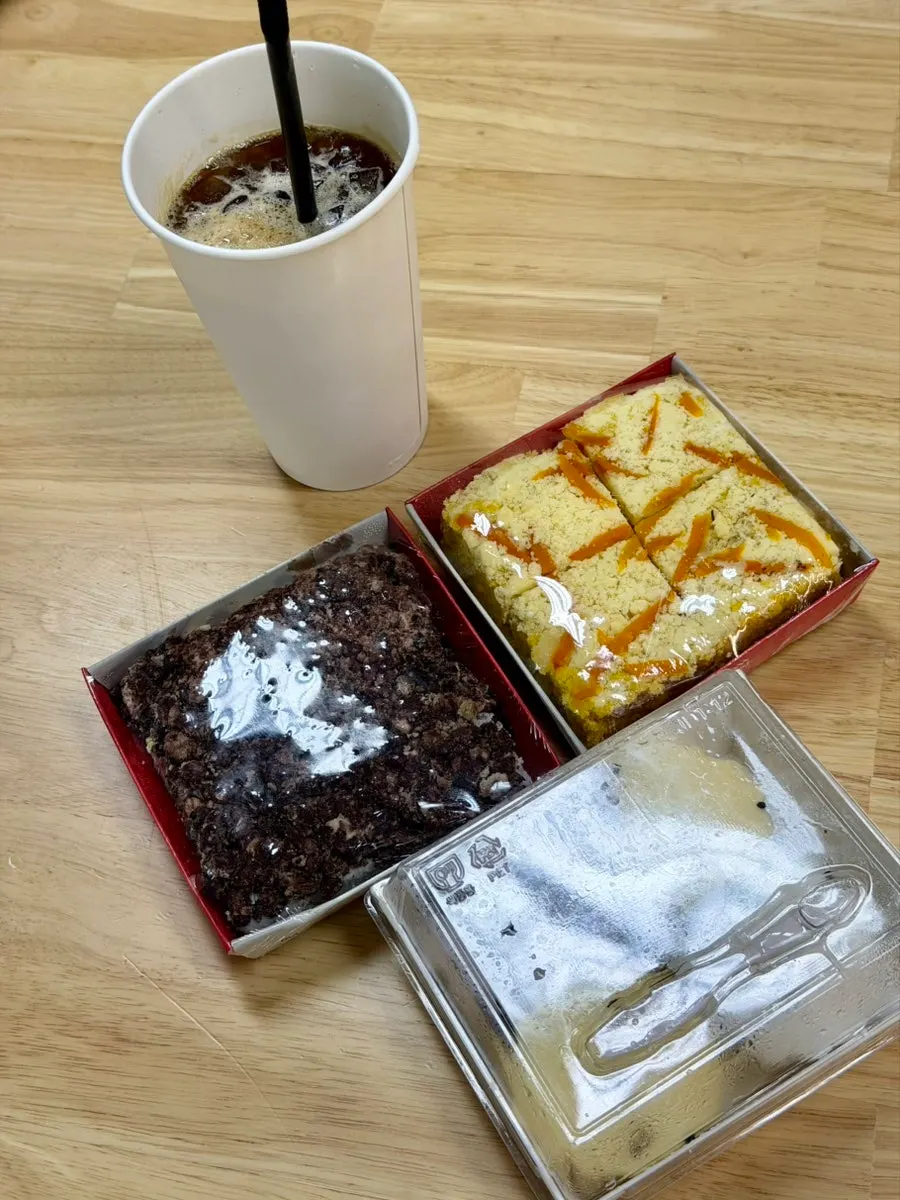An assortment of various rice cakes purchased
