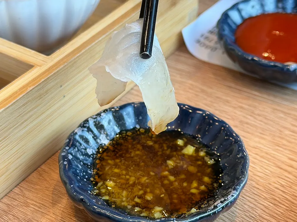 Aged sashimi and sushi rice