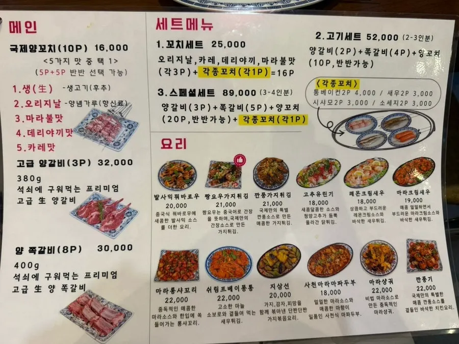 Clean, tidy overview of the Gukje Yangyukgwan dining hall