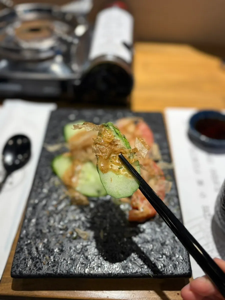 Katsuobushi salad dish