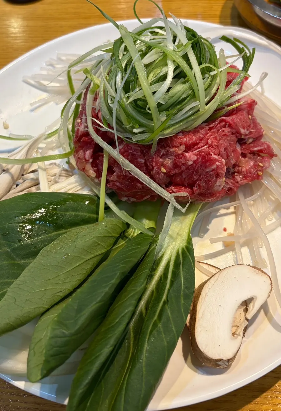 Korean beef fresh bulgogi main dish