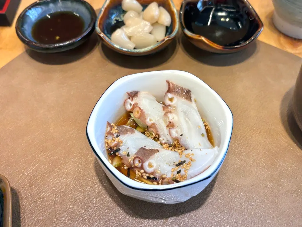 House-made soy-based octopus dish