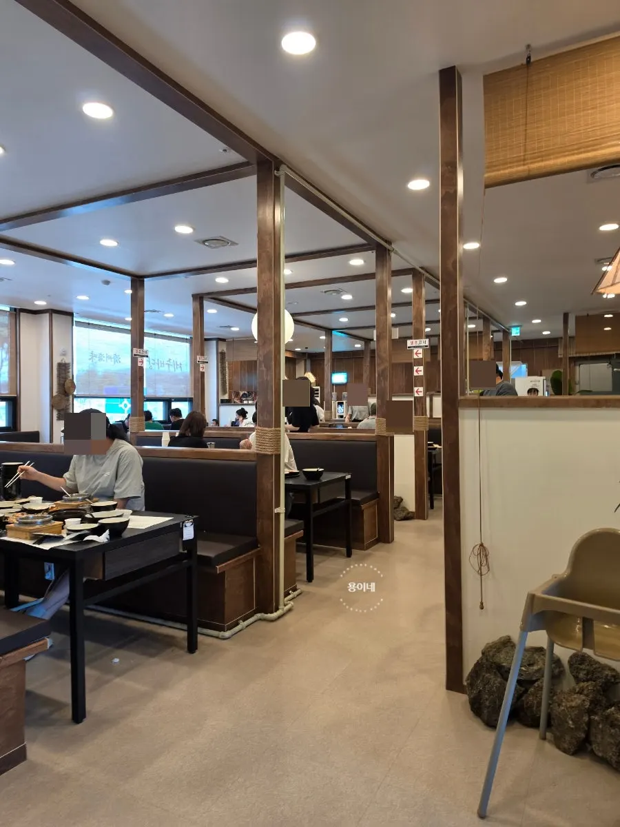Spacious interior at Jeju Badang