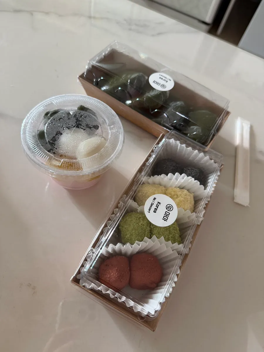 꿀떡·잔기지떡·쑥개떡·유과·경단 포장