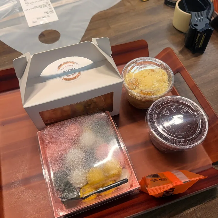 Close-up of rice cakes served on a plate