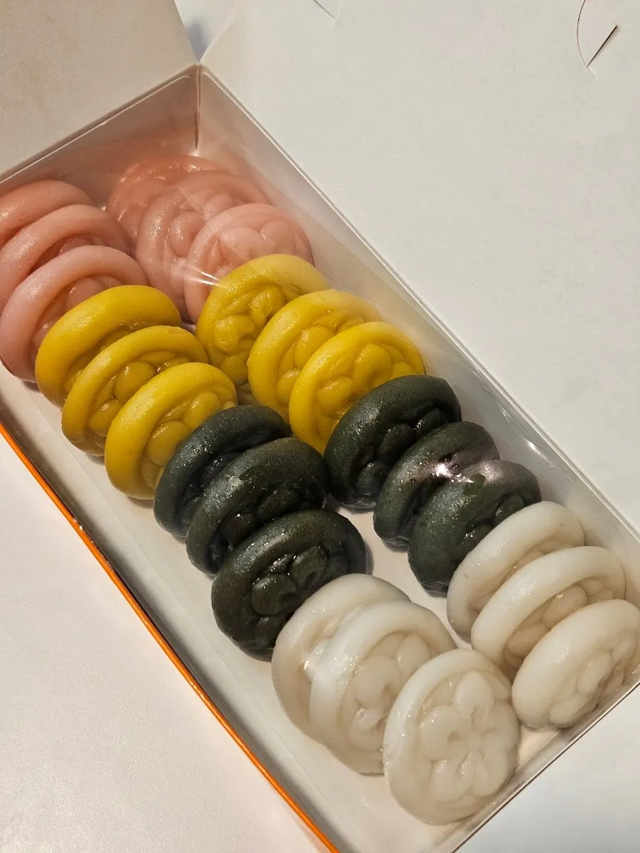 Rice cakes packaged for easy snacking at home