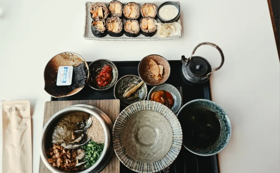 Ordered dishes at Sorori Sotbap