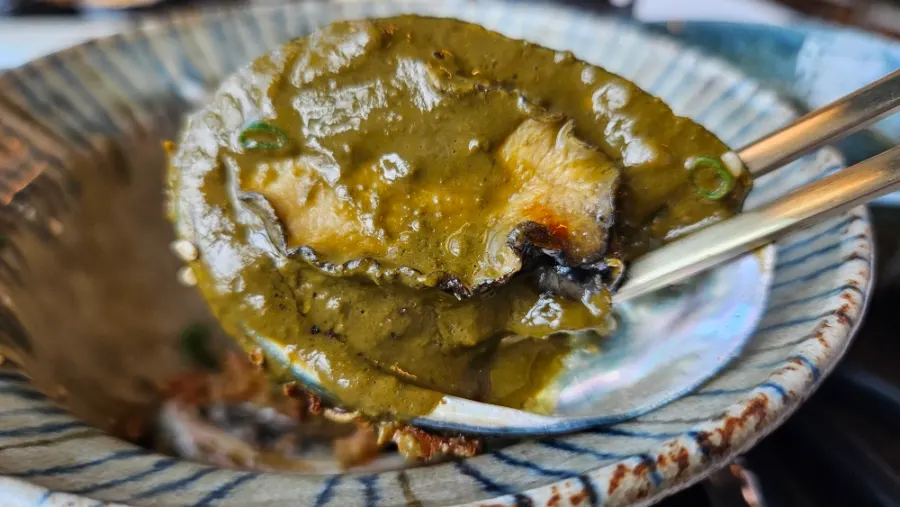 Well-mixed abalone butter pot rice
