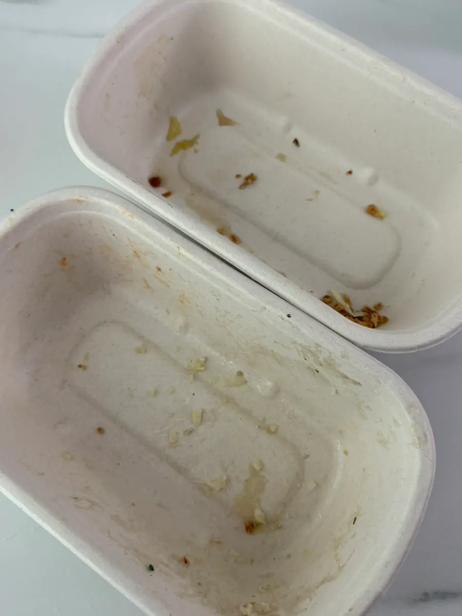 Two types of Waiseutabeu protein boxes brought home as takeout