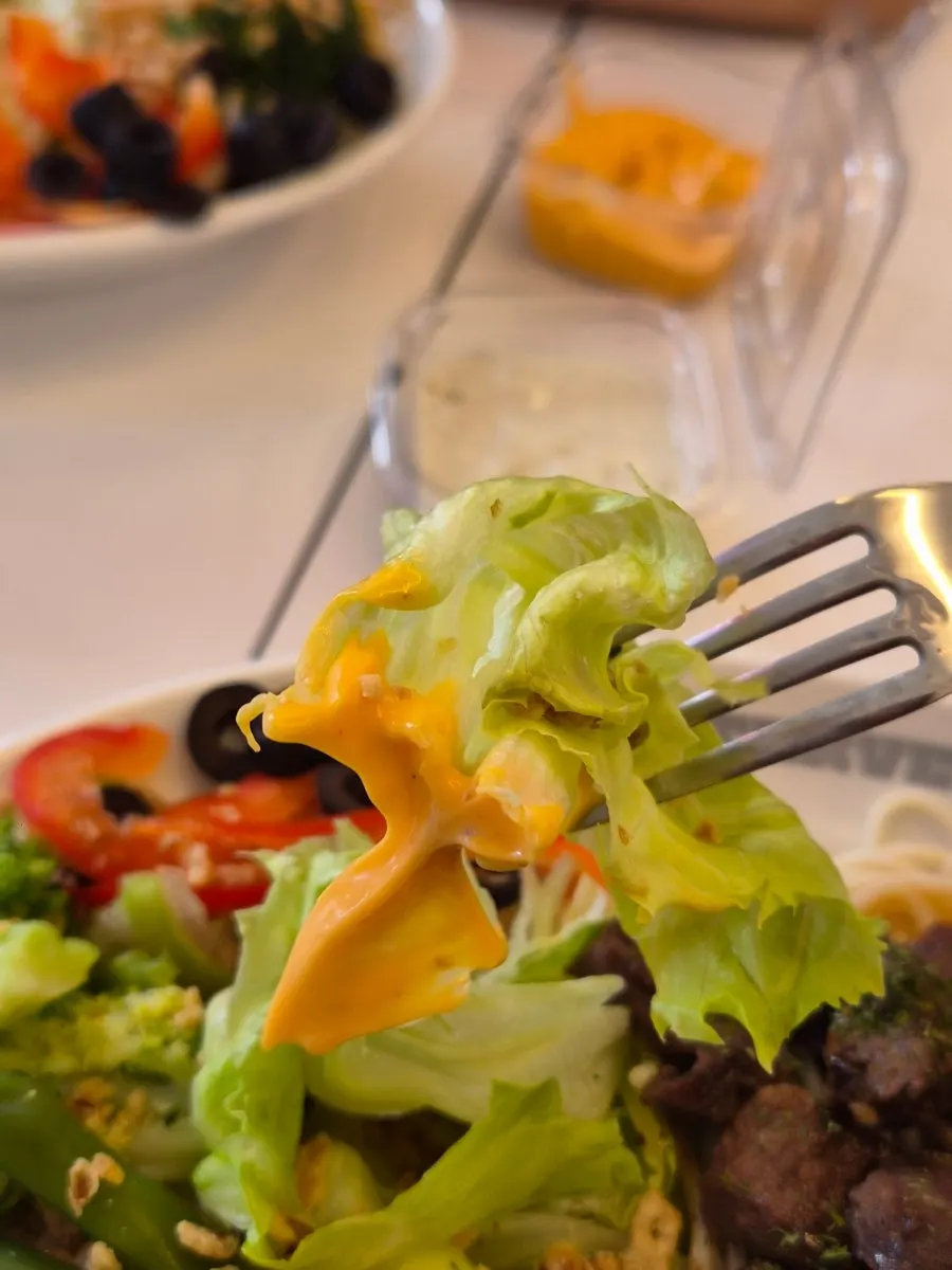 Two sauces picked out by the owner