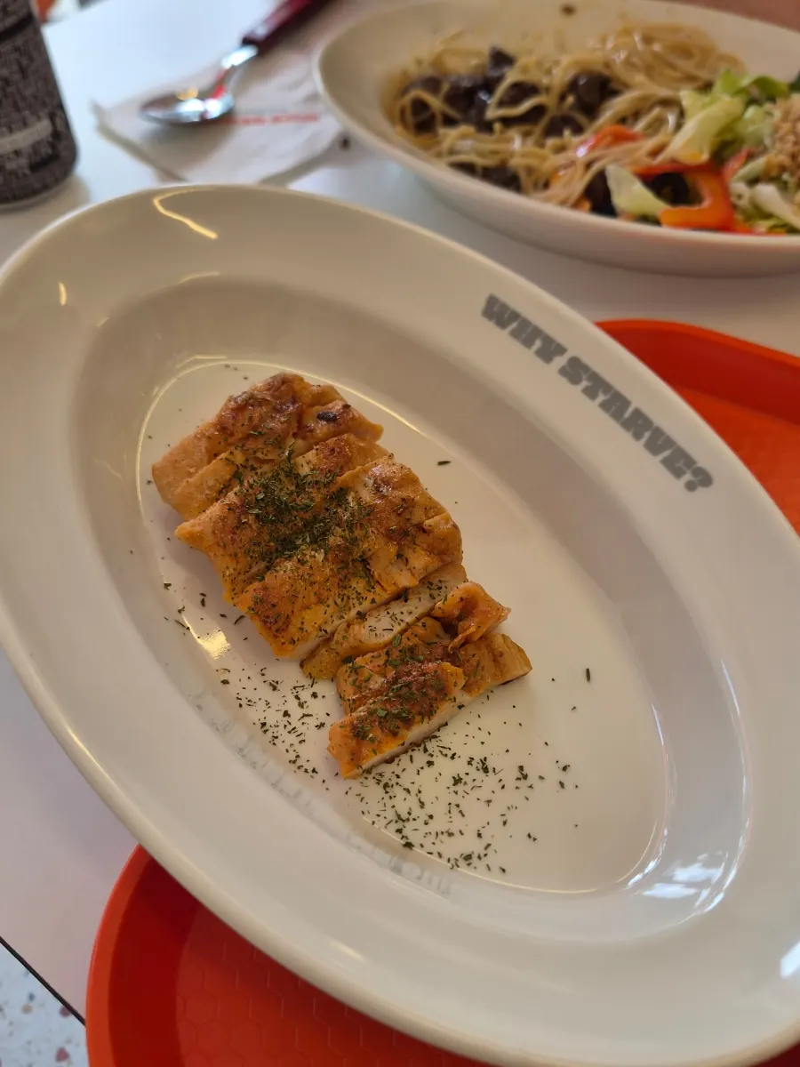 Tender chicken given as a free extra