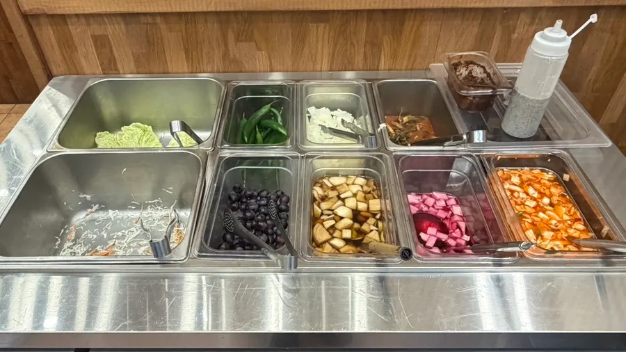 Neatly maintained self-serve bar