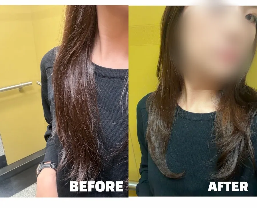Styling the crown volume and bangs