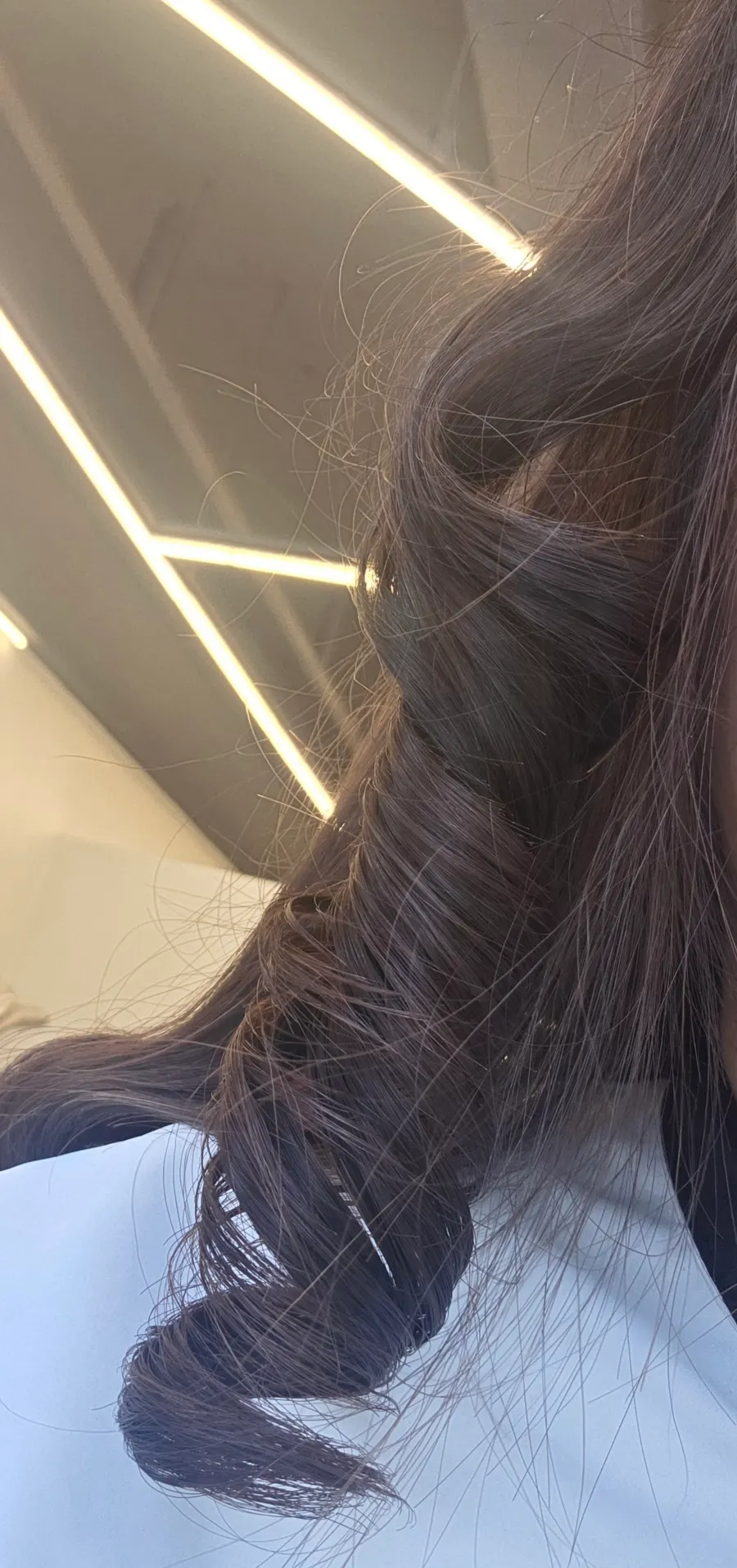 열처리 후 롤을 풀어낸 웨이브