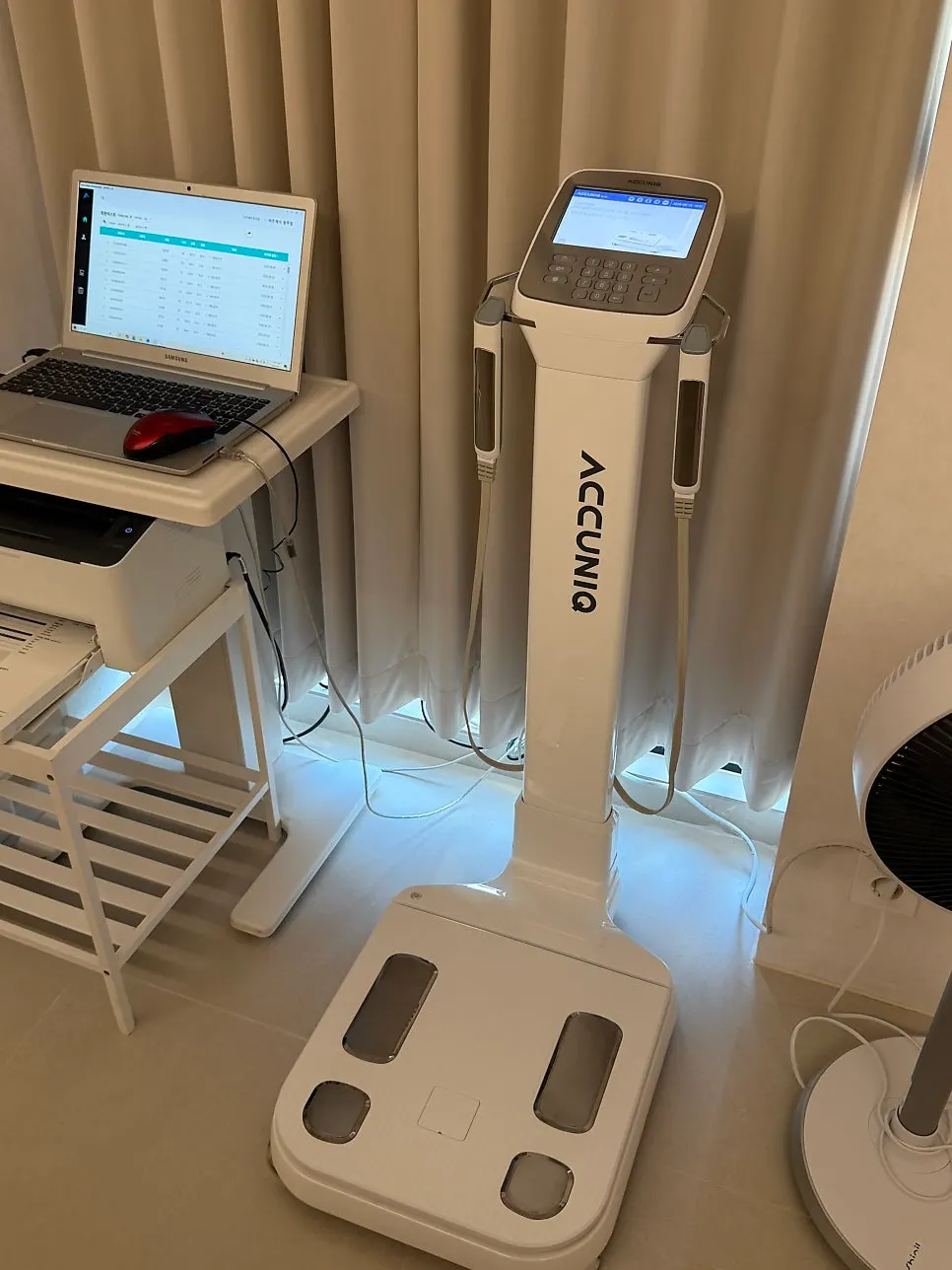 InBody measurement device used before treatment