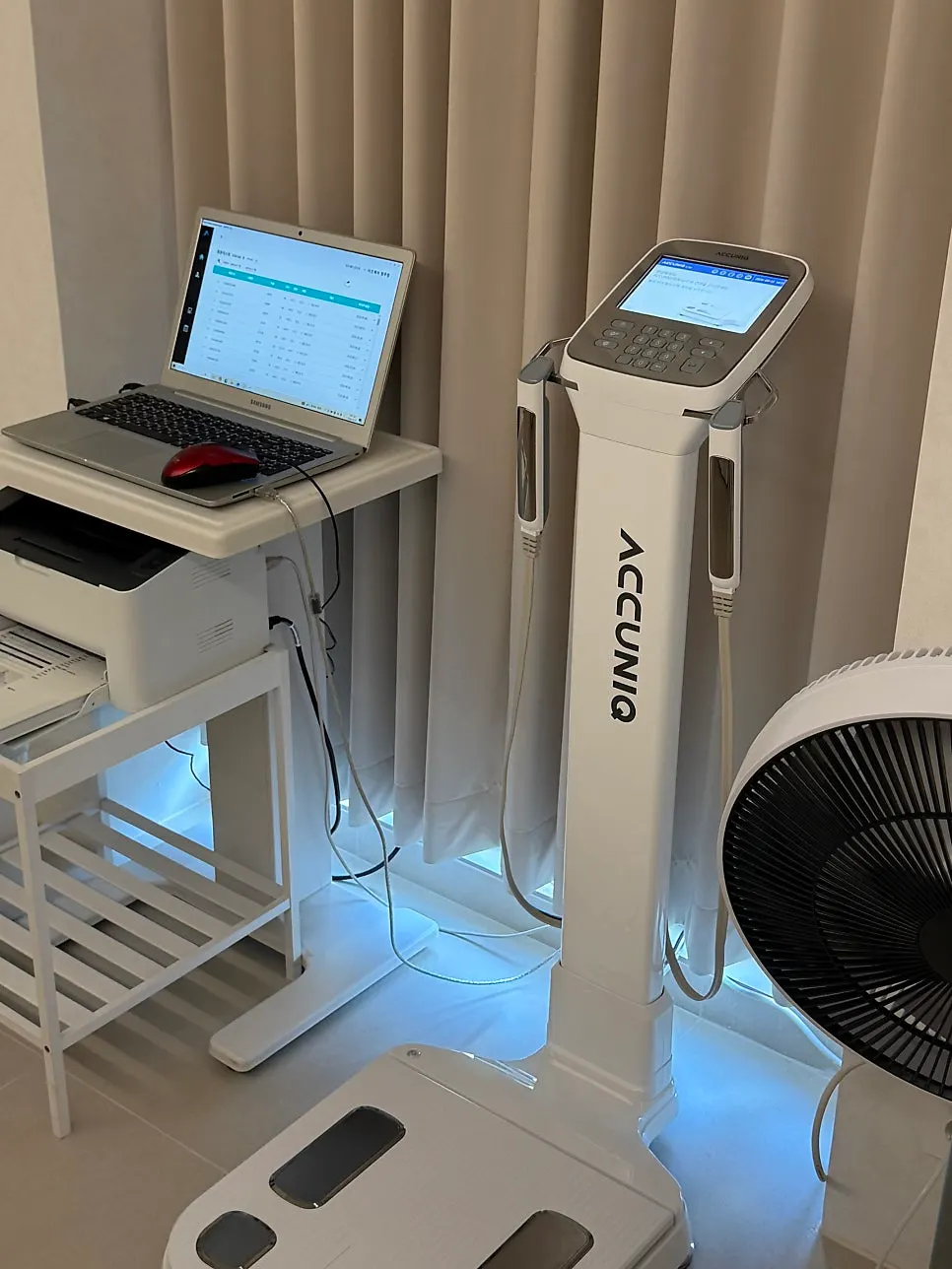 Moving to the treatment room after InBody measurement