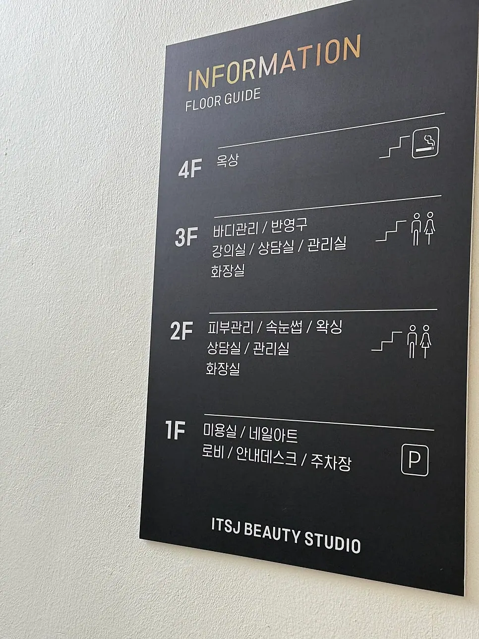 Floor guide for the It's J beauty building