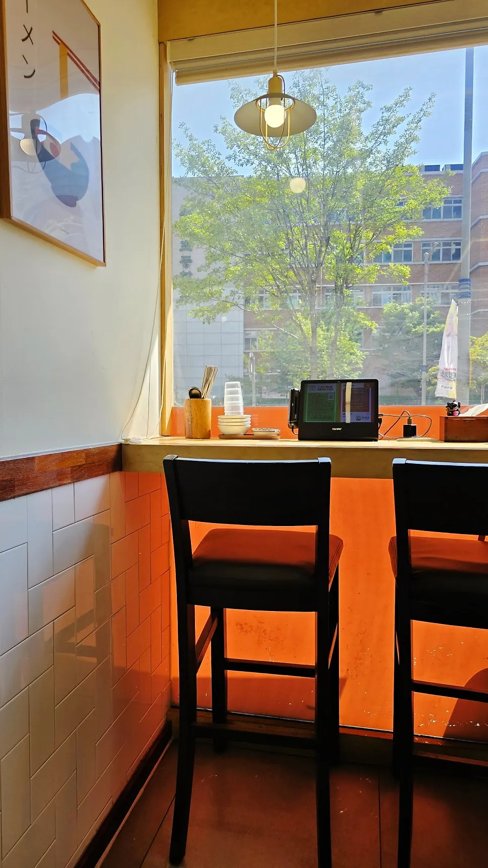 Neatly arranged interior of Myeonsikdang
