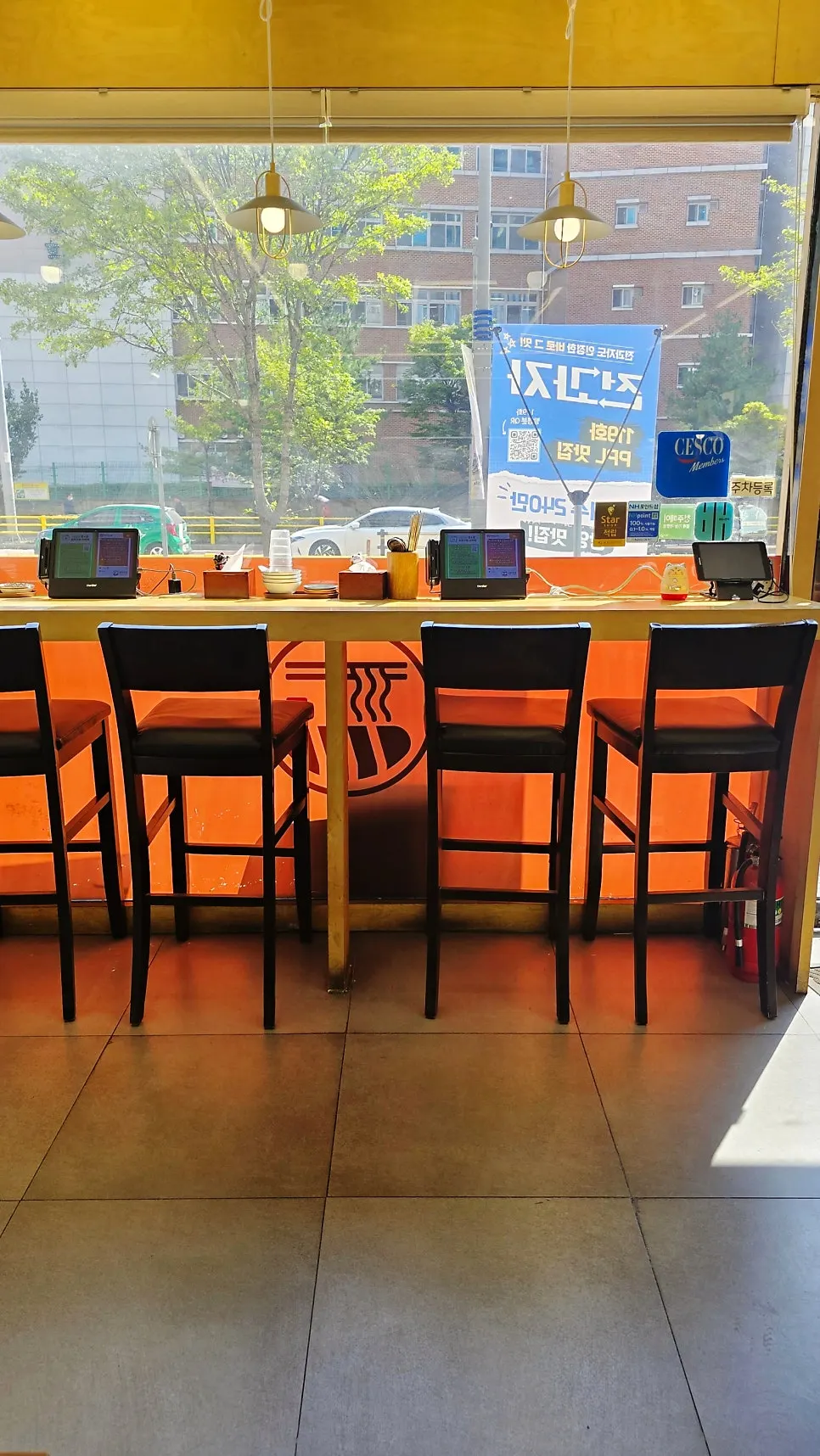 A seat good for solo dining at Myeonsikdang