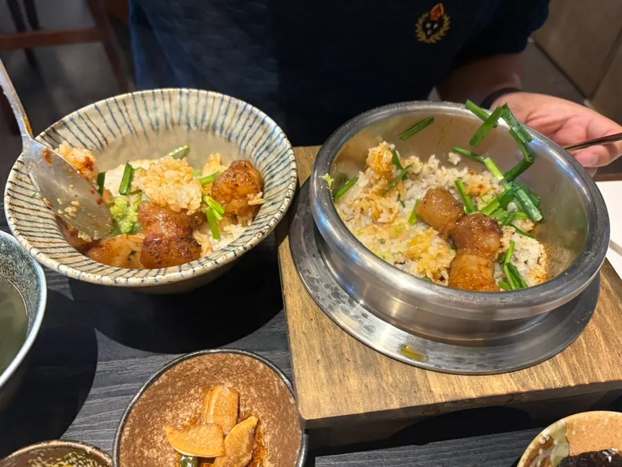 濃厚な味わいの韓牛テチャン釜炊きご飯