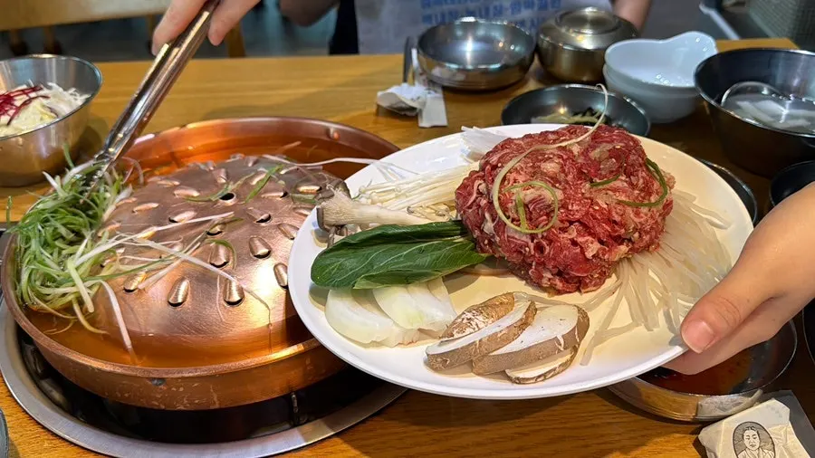 Two portions of Korean beef bulgogi