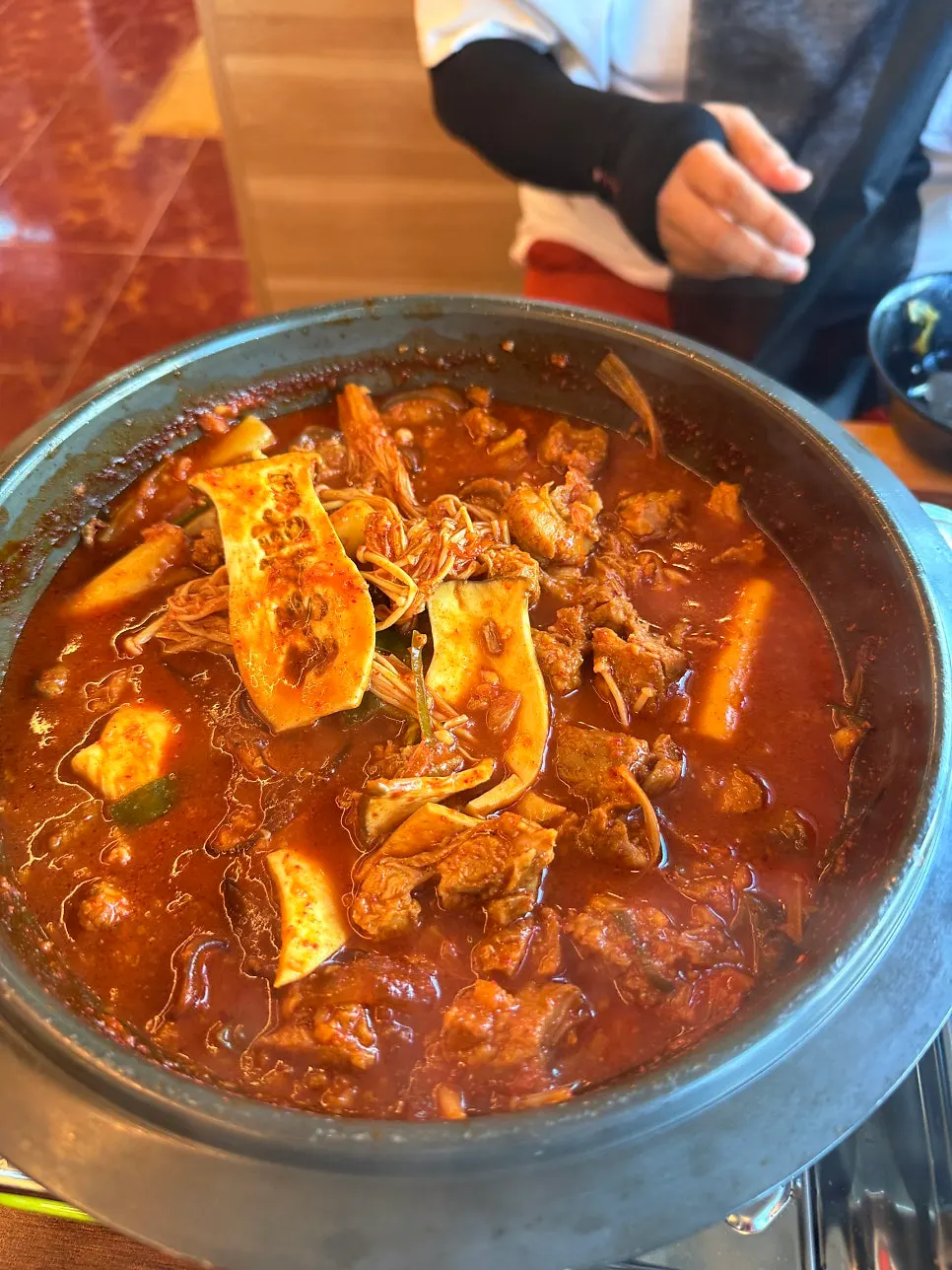 No. 5 galbitang served bubbling hot